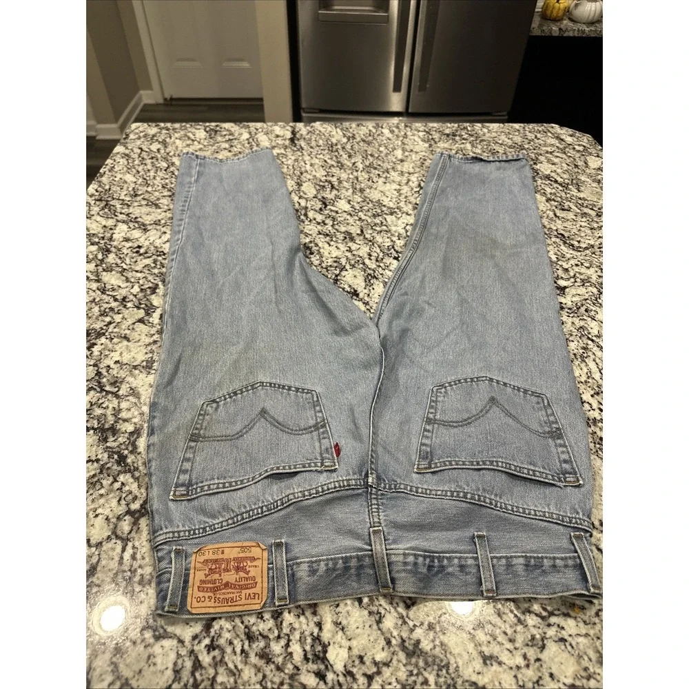 Levis 505 Jeans Mens 38x30 Regular Fit Straight Leg‎ Denim Classic